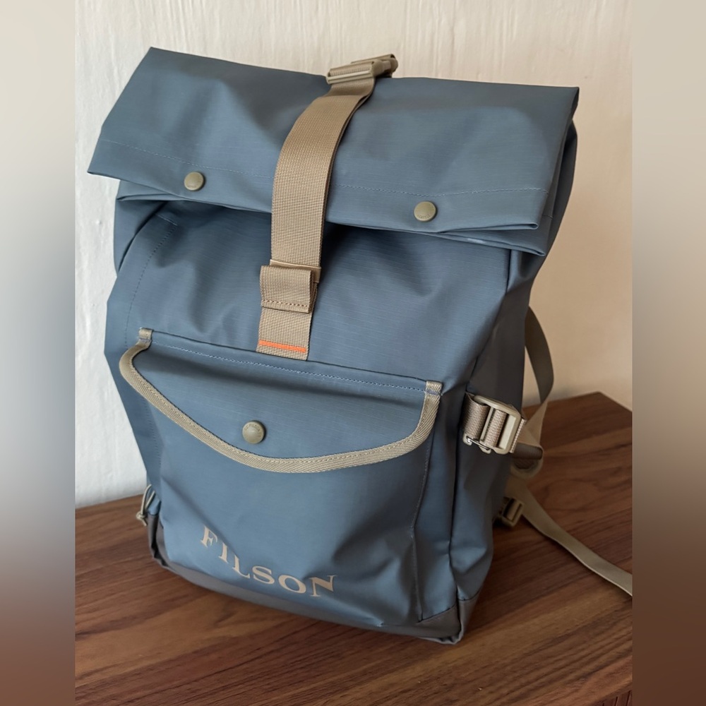 Filson Scout Slate Blue Roll-Top Backpack